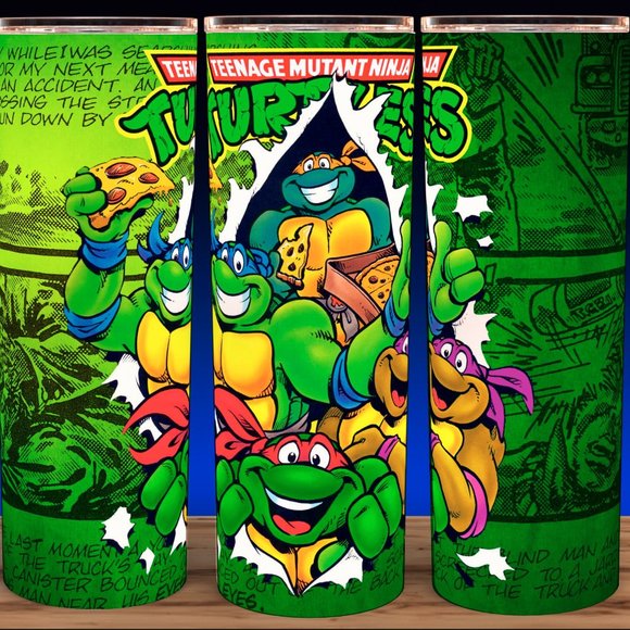 TMNT Teenage Mutant Ninja Turtle Green Cup Mug Tumbler - Picture 1 of 3